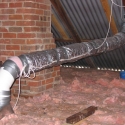 Insulated ducting through roof space