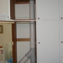 PVC Ducting Through Cupboard