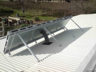 Solar ventilation and heating remove moisture